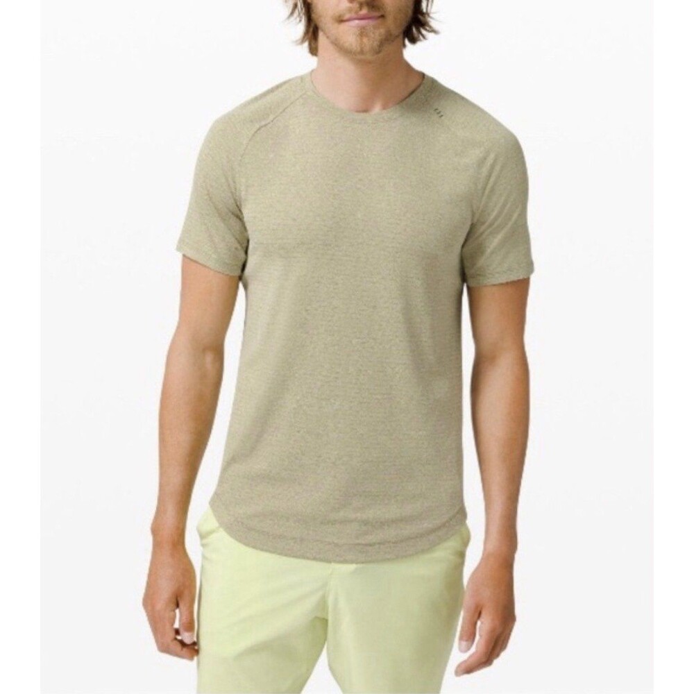 lululemon Drysense Short Sleeve Training Shirt Mustard Seed Yellow Heather Men’s